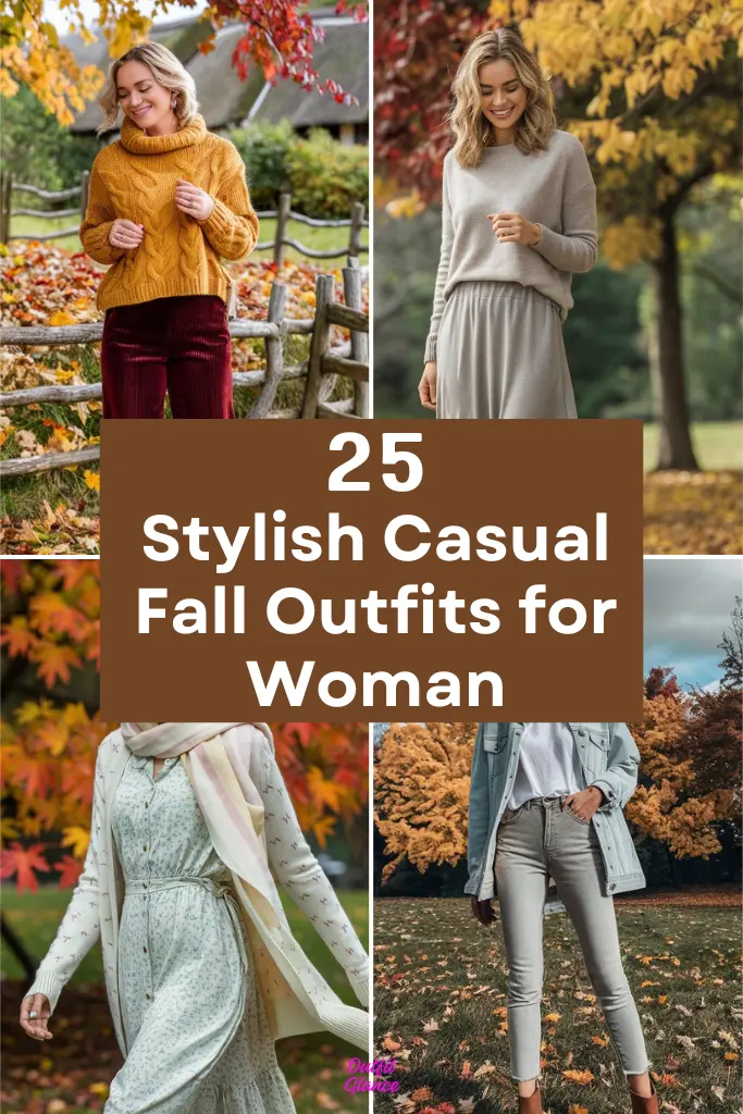 25 Stylish Casual Fall Outfits for Woman