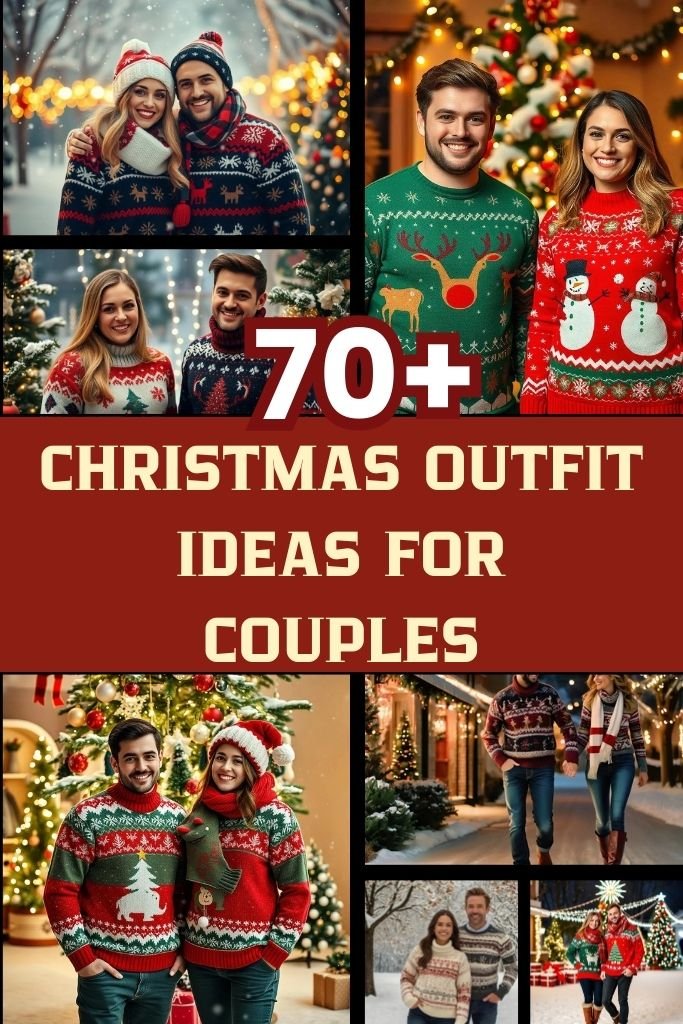 71 Christmas Outfits for Couples To Look Lovely