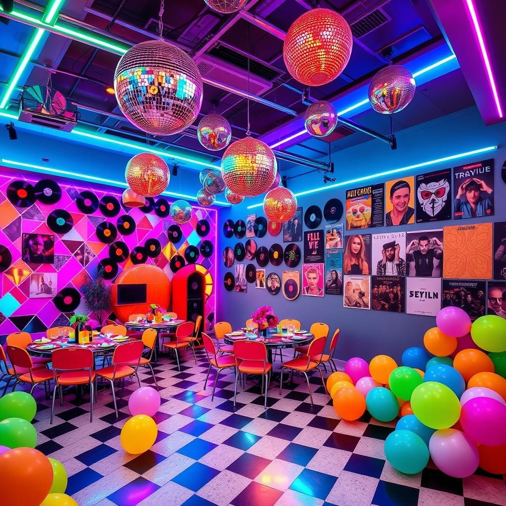 80s party decor