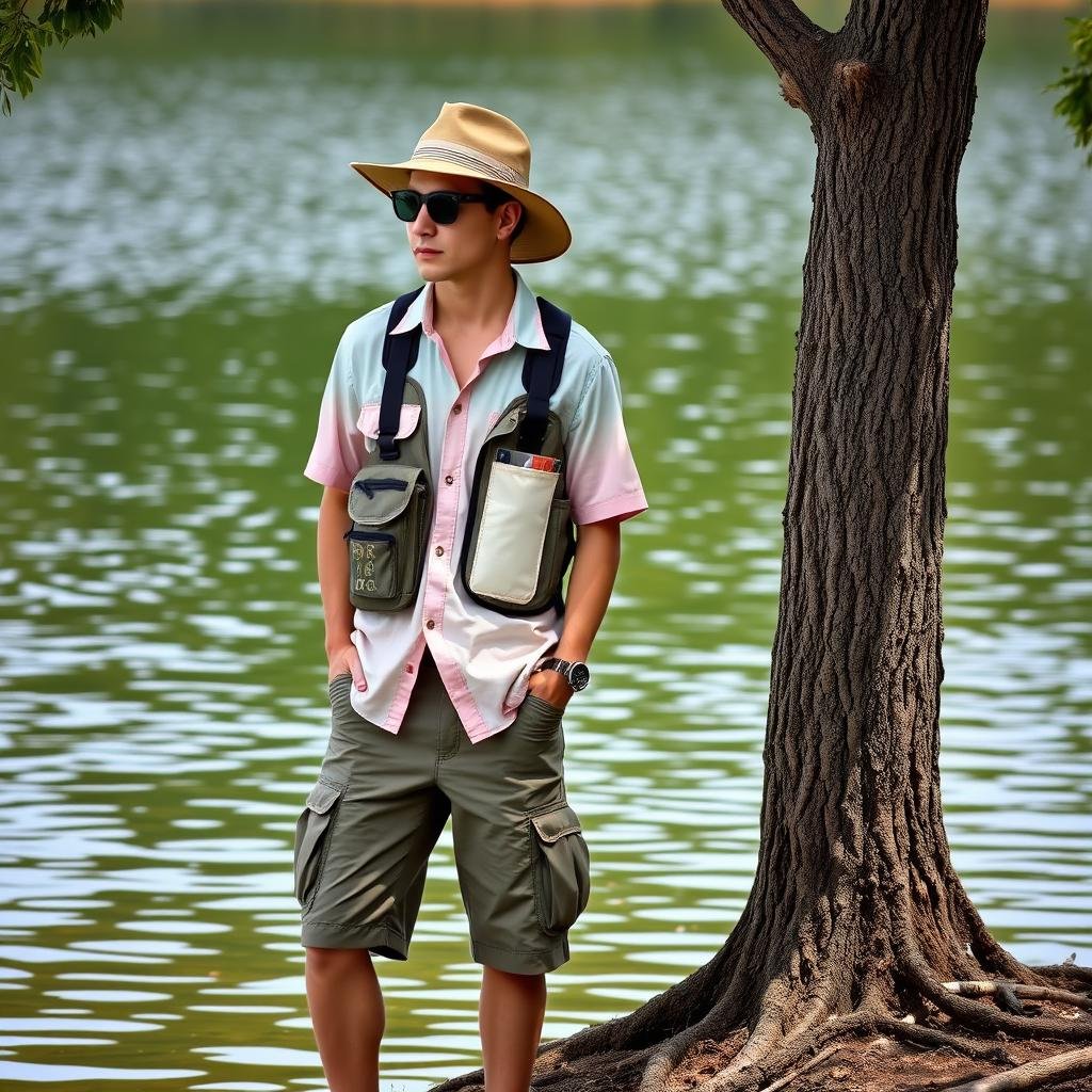 Casual fishing outfit for lake fishing Casual fishing outfit for lake fishing