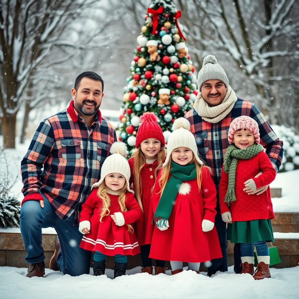 Christmas family photo outfits ideas