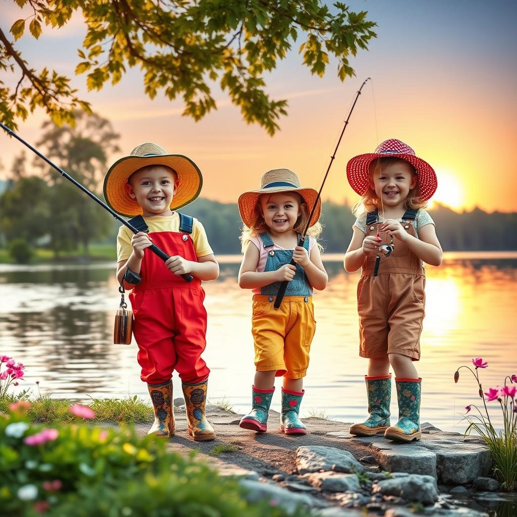 Youngsters' fishing fashion Youngsters' fishing fashion