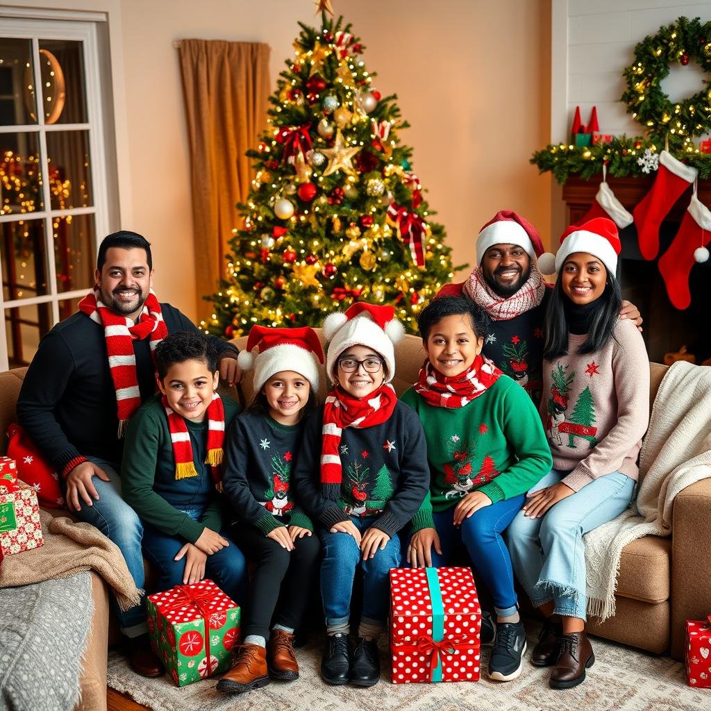 accessorizing for christmas family photos