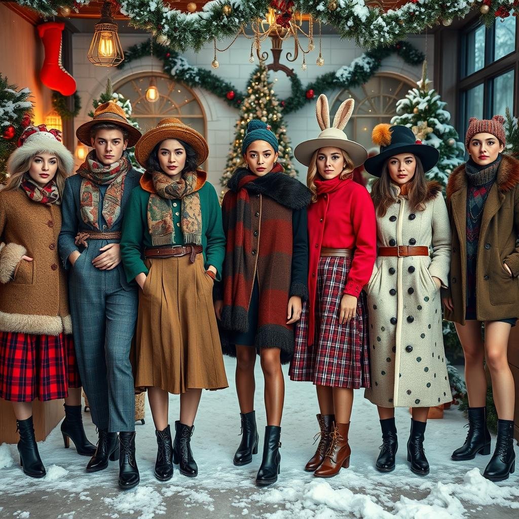 aesthetic outfits ideas for Christmas