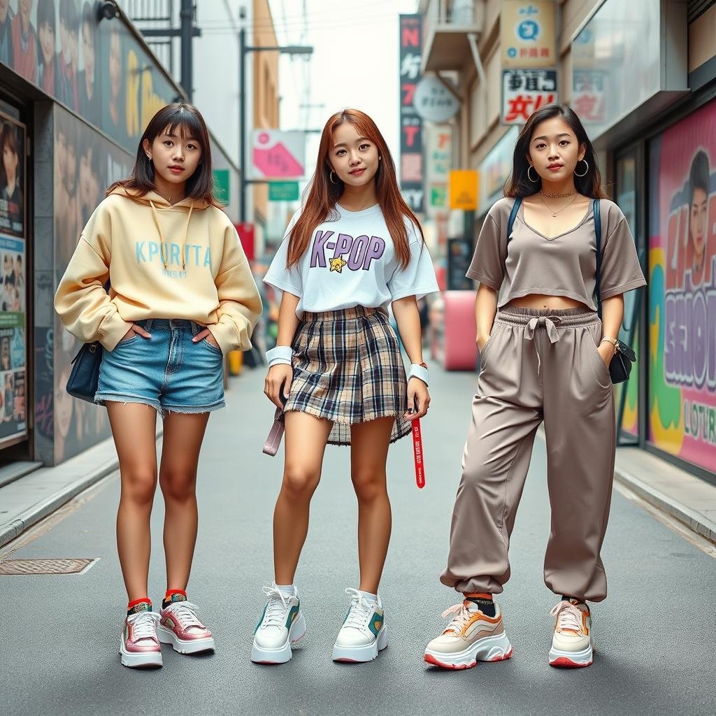 casual k-pop outfits for teen girls