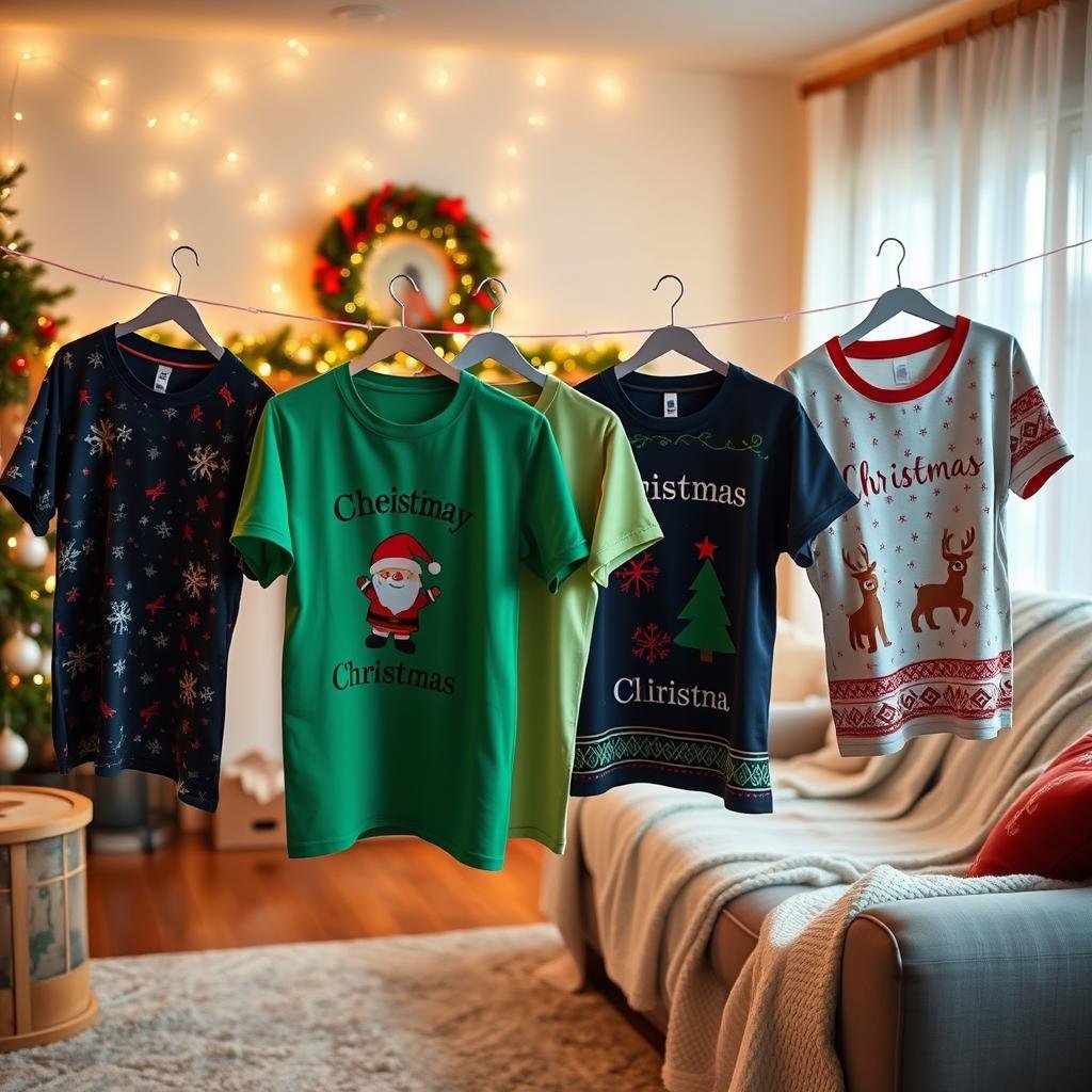 christmas pajama t-shirts