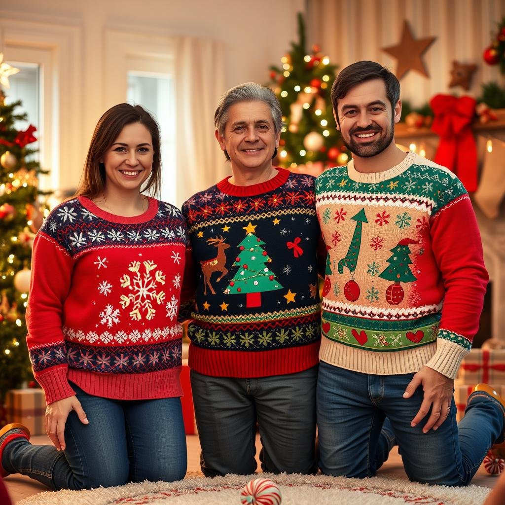 christmas sweater t-shirt prints