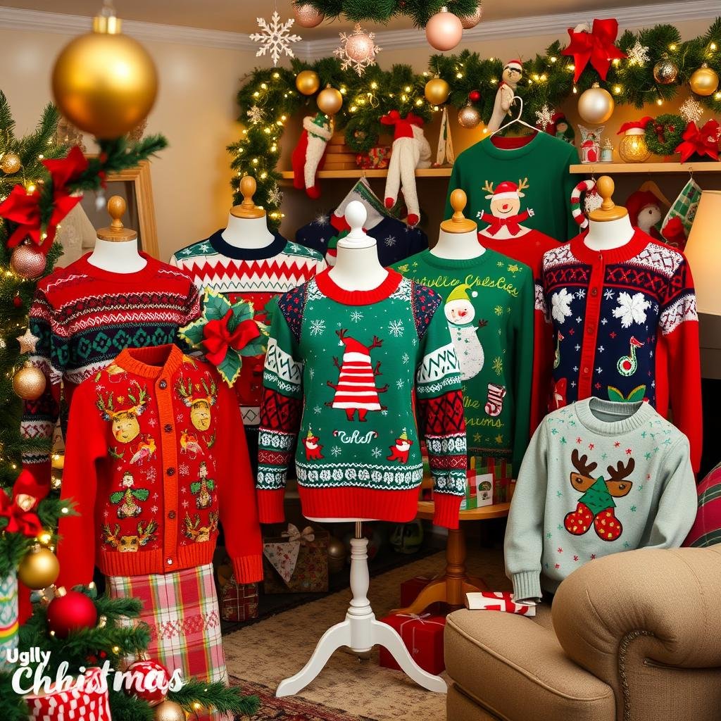 christmas ugly sweater outfit ideas