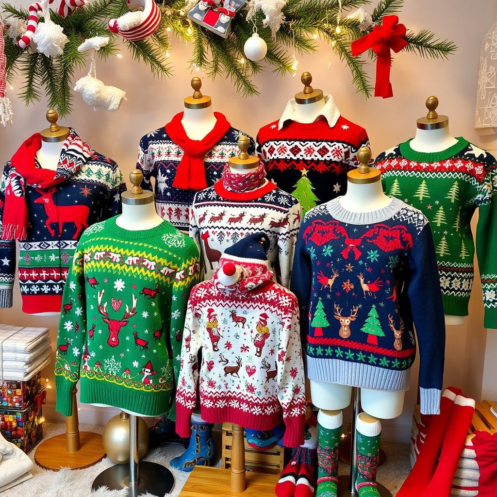 christmas ugly sweater outfit ideas