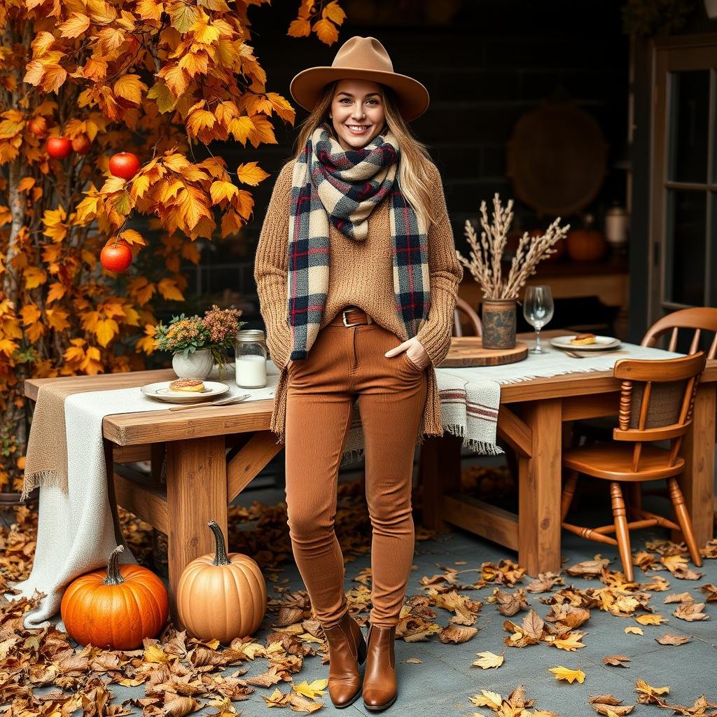 cozy brunch apparel for autumn