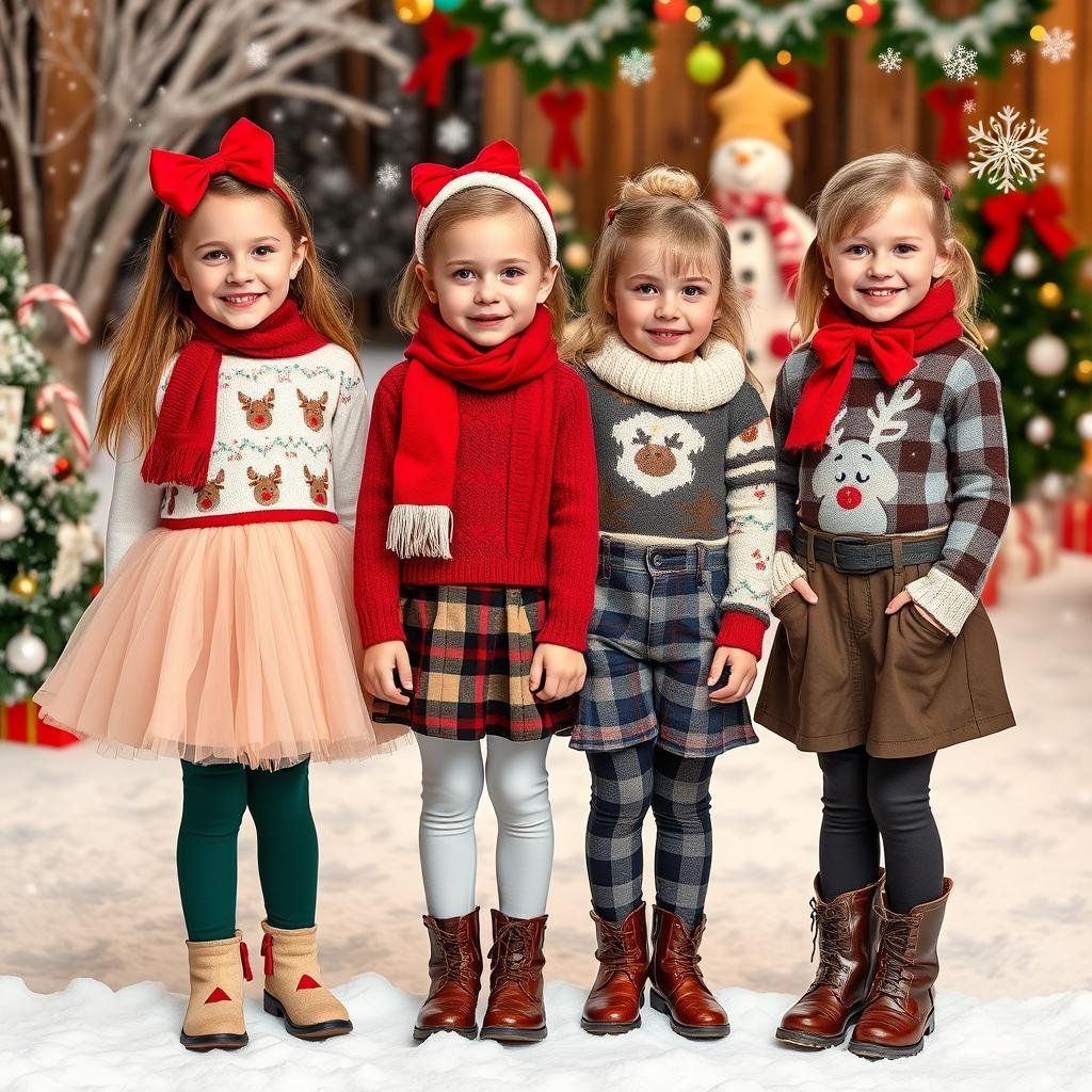 cute Christmas outfits for kids 9-10