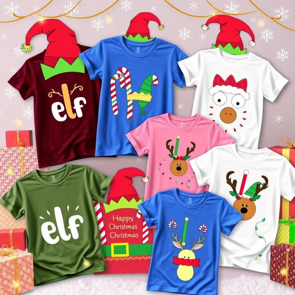 elf design shirts