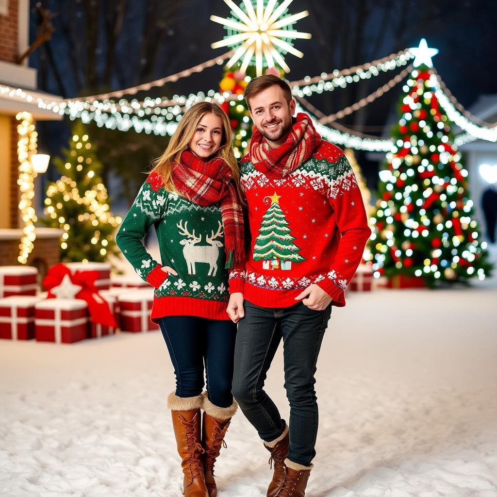 festive couples fashion