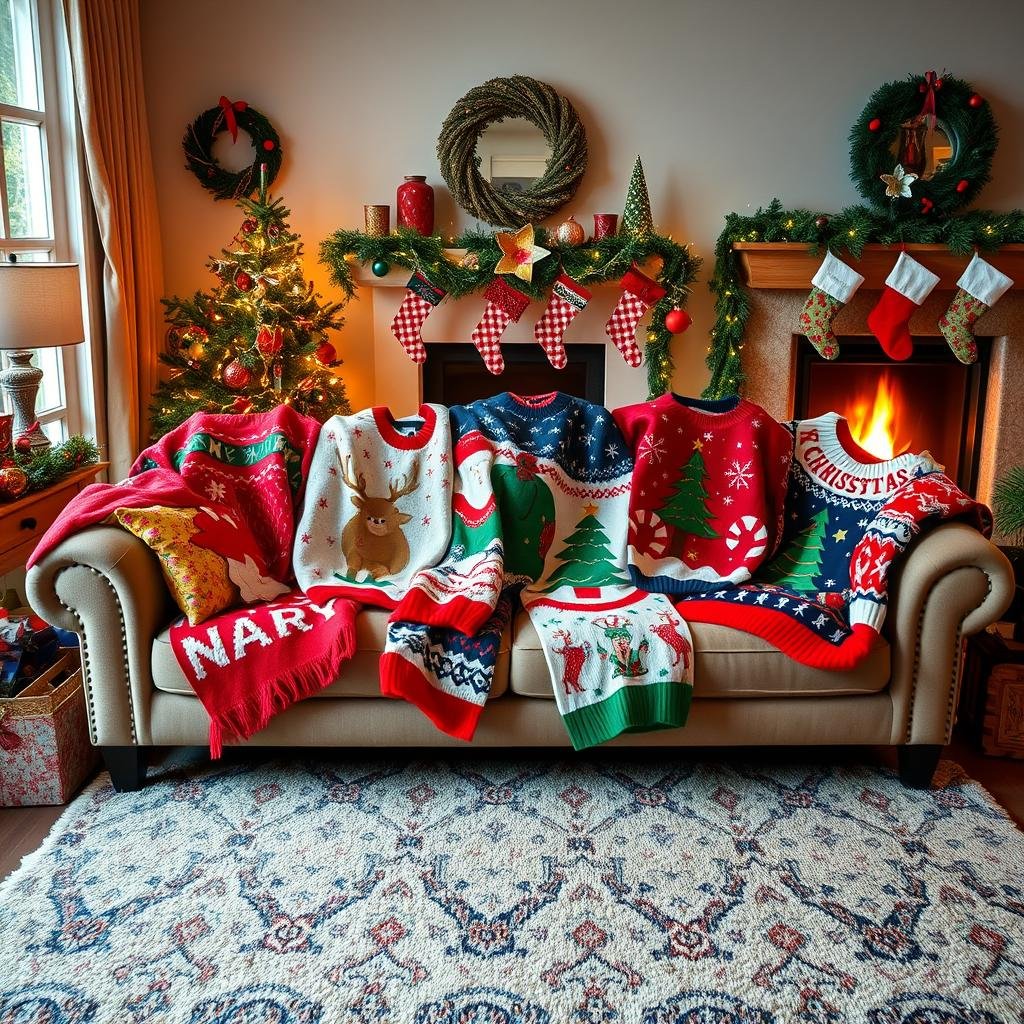 festive holiday sweaters