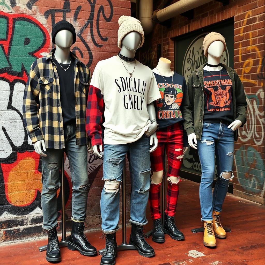 grunge style clothing