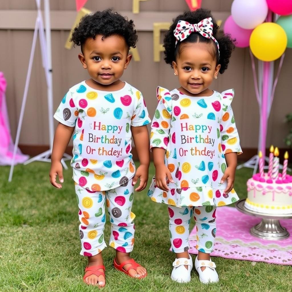 matching birthday outfits for brother and sister