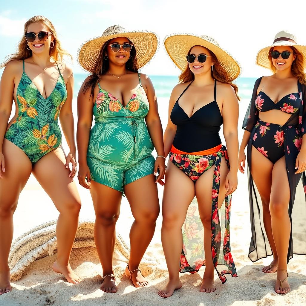 beach wear for plus size ladies