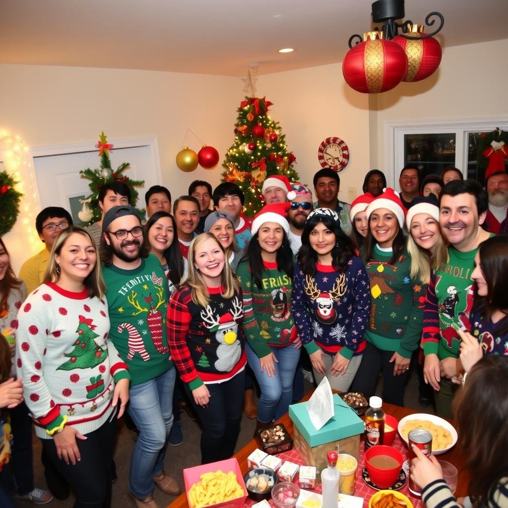 ugly christmas sweater party