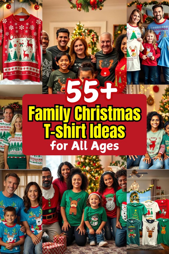 55+ Family Christmas T-shirt Ideas for All Ages