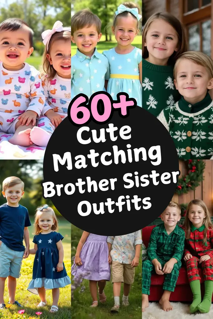 60+ Cute Matching Brother Sister Outfits