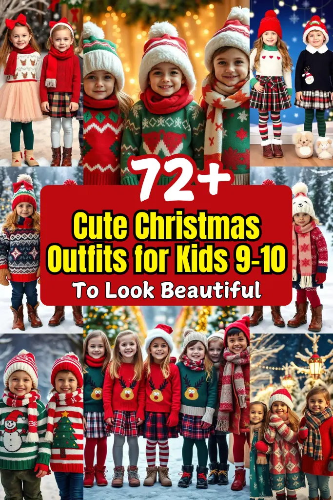 72+ Cute Christmas Outfits for Kids 9-10 To Look Beautiful