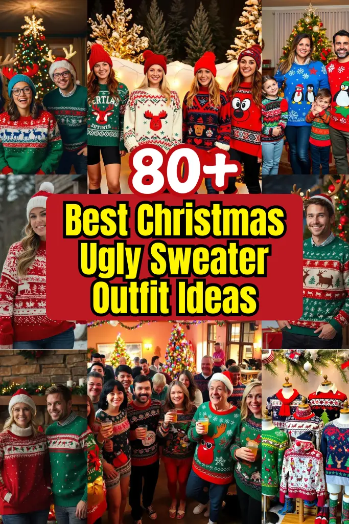 Best Christmas Ugly Sweater Outfit Ideas