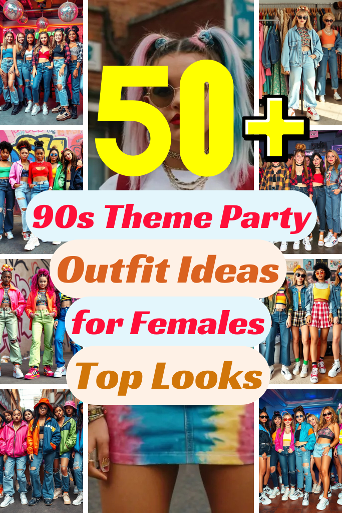 50+ 90s Theme Party Outfit Ideas for Females Top Looks