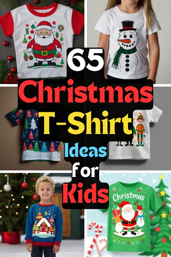 65+ Fun Christmas T-Shirt Ideas for Kids