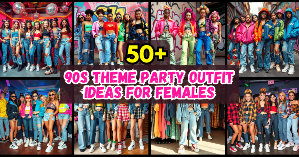 90s Theme Party Outfit Ideas for Females