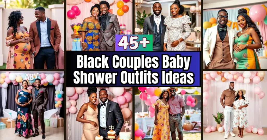 Black Couples Baby Shower Outfits Ideas