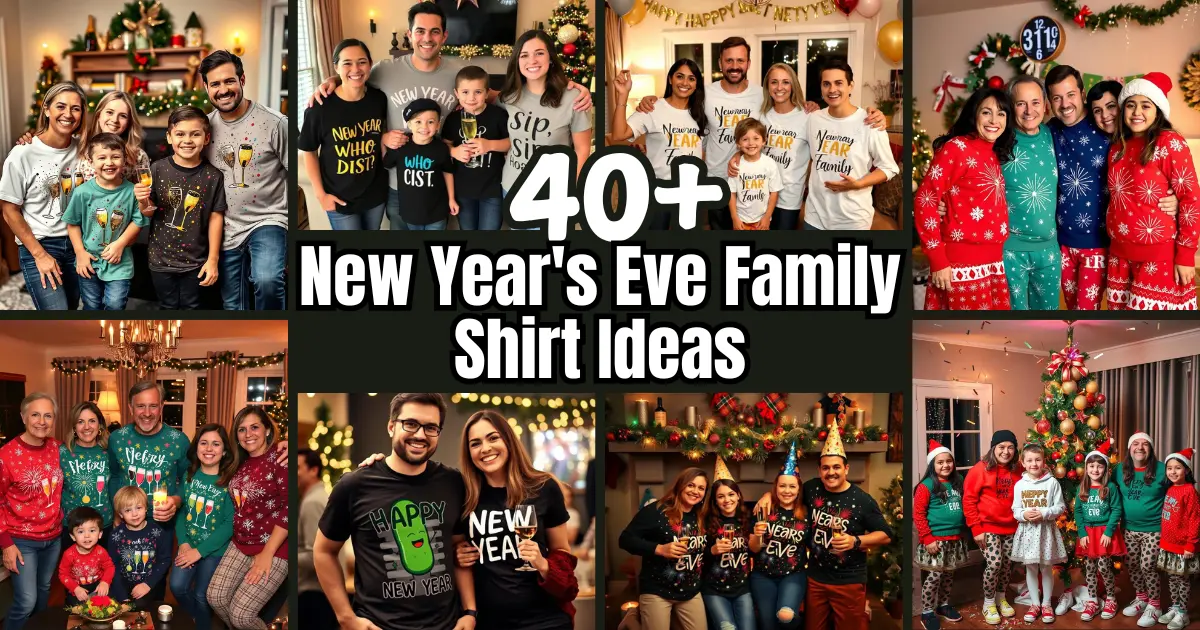 New Year's Eve Family Shirt Ideas