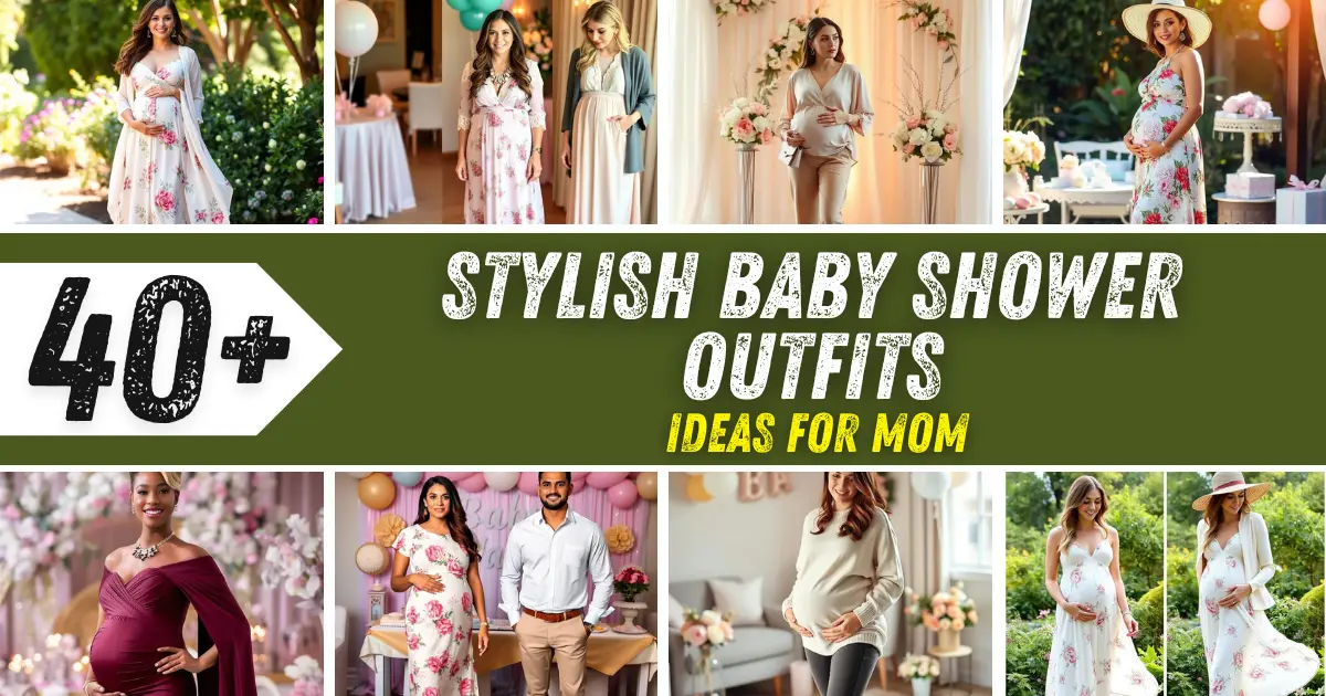 Stylish Baby Shower Outfits Ideas for Mom