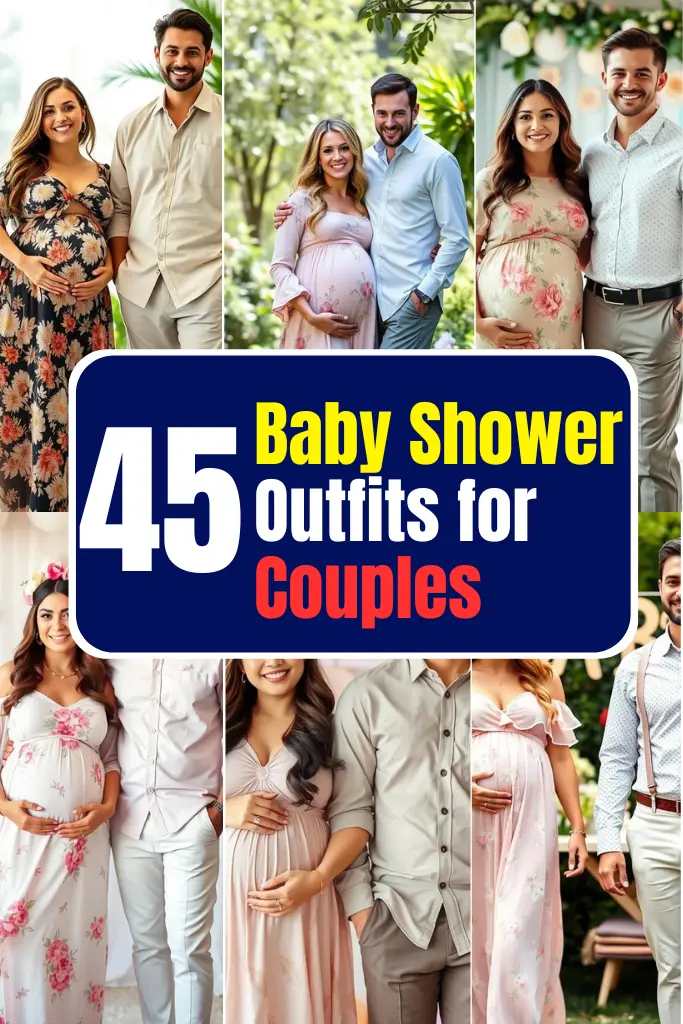 45+ Stylish Baby Shower Outfits for Couples Matching Looks