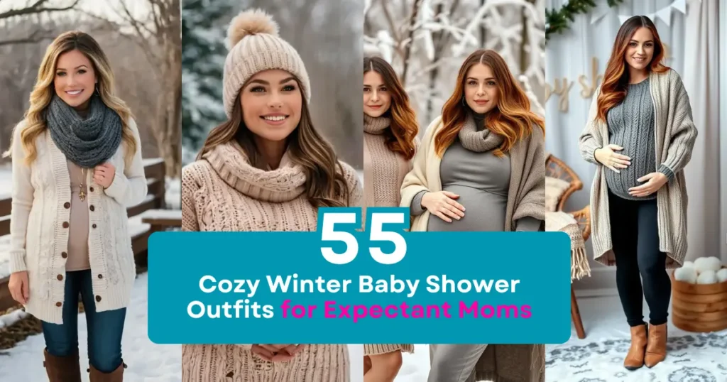 Cozy Winter Baby Shower Outfits for Expectant Moms