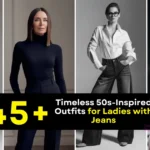 Timeless 50s-Inspired Outfits for Ladies with Jeans