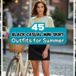 Black Casual Mini Skirt Outfits for Summer